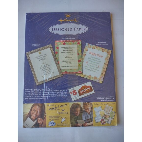 Hallmark! Patriotic Themed Designed Paper ~ For Laser & Ink Jet & Photocopiers - Picture 2 of 4